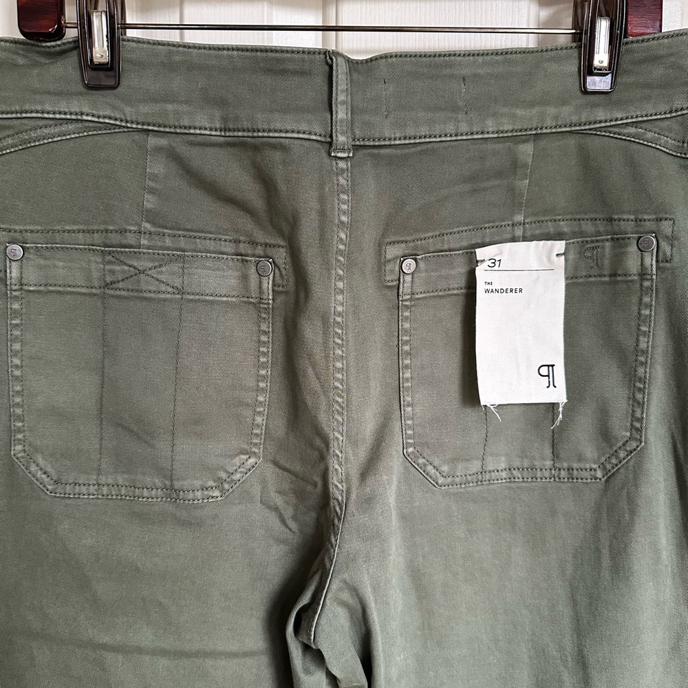 NWT Pilcro Anthropologie The Wanderer Green Pants- Size 31 - Picture 8 of 11
